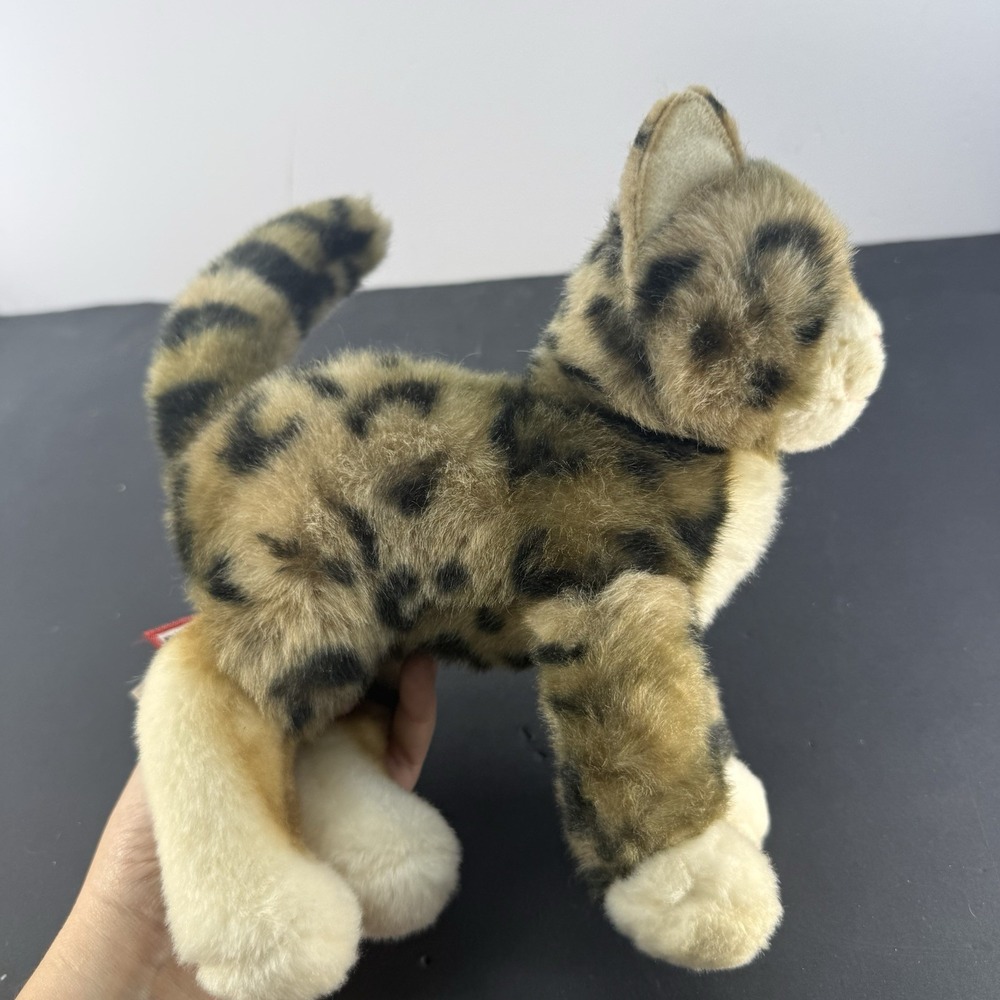 Douglas Plush Cat 10" Brown Black Spotted Tashette Bengal 1862 Cuddle Toy - Picture 6 of 9